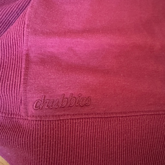 Chubbies Dark Red Crewneck Sweatshirt, 2XL - Picture 7 of 7